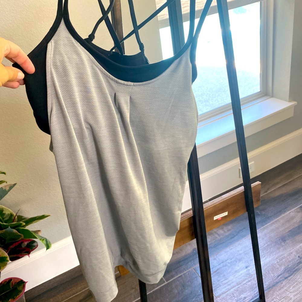 Athleta - built in sports bra workout top